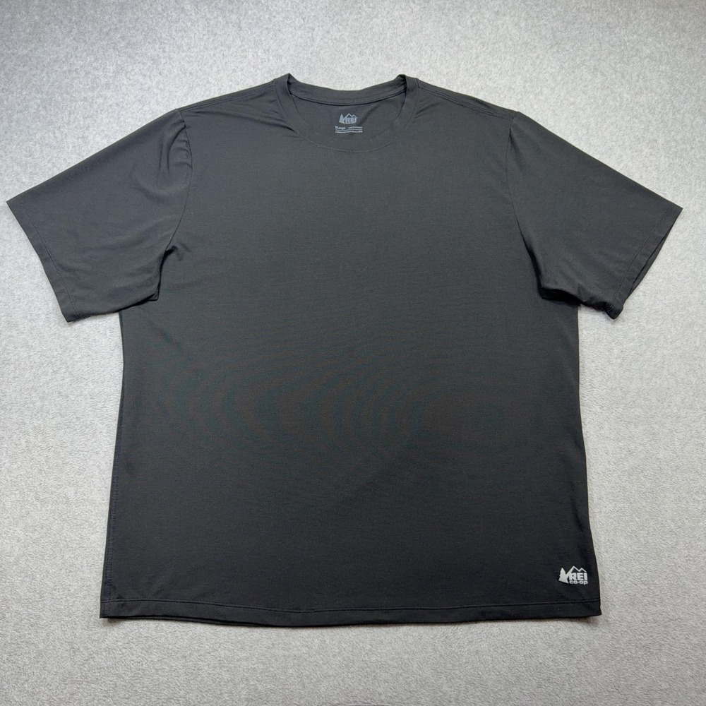REI Co-op Active Pursuits T Shirt Mens XL Black Short Sleeve Performance Tee